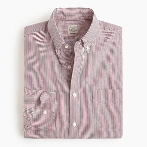 New J Crew Slim Secret Wash Trifecta Stripe Shirt